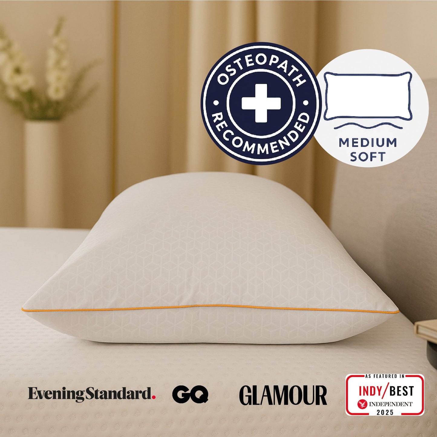 Brightr® Stella Hybrid Adjustable Pillow