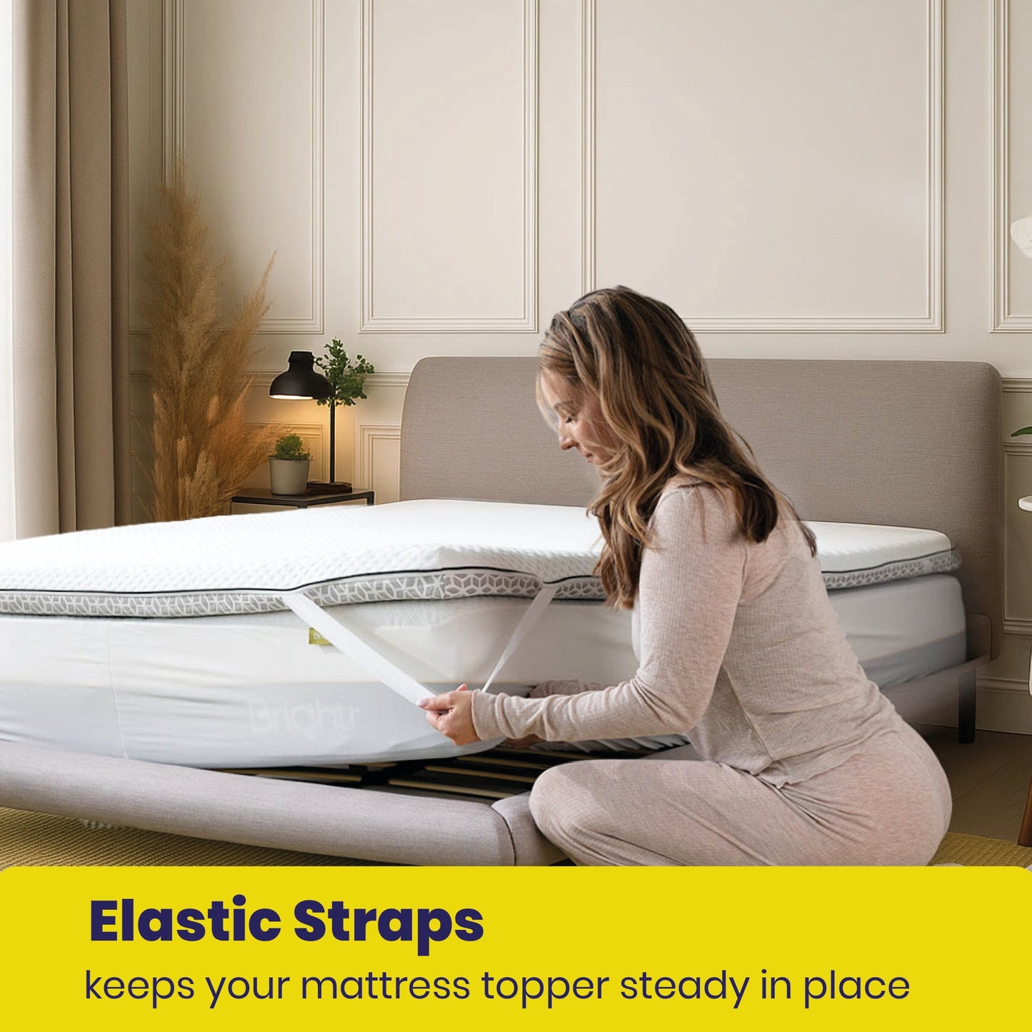 Brightr®  Titan Deluxe 2 in 1 Mattress Topper  - Firm/Extra Firm
