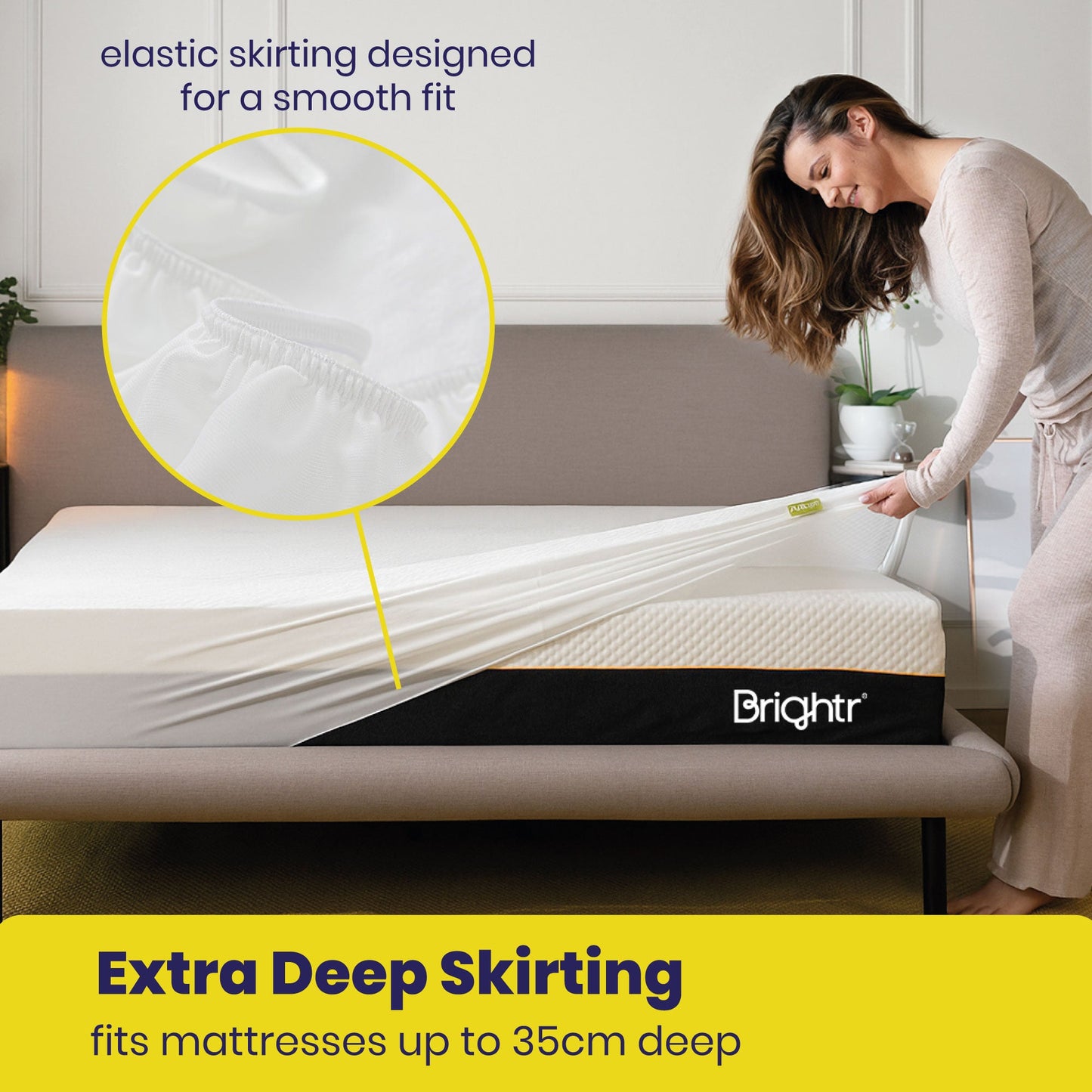 Brightr® Waterproof Mattress Protector
