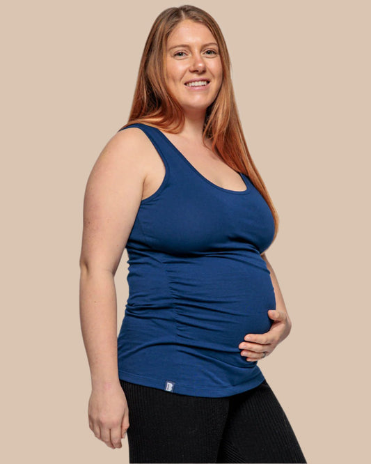 MATERNITY VEST IN NAVY
