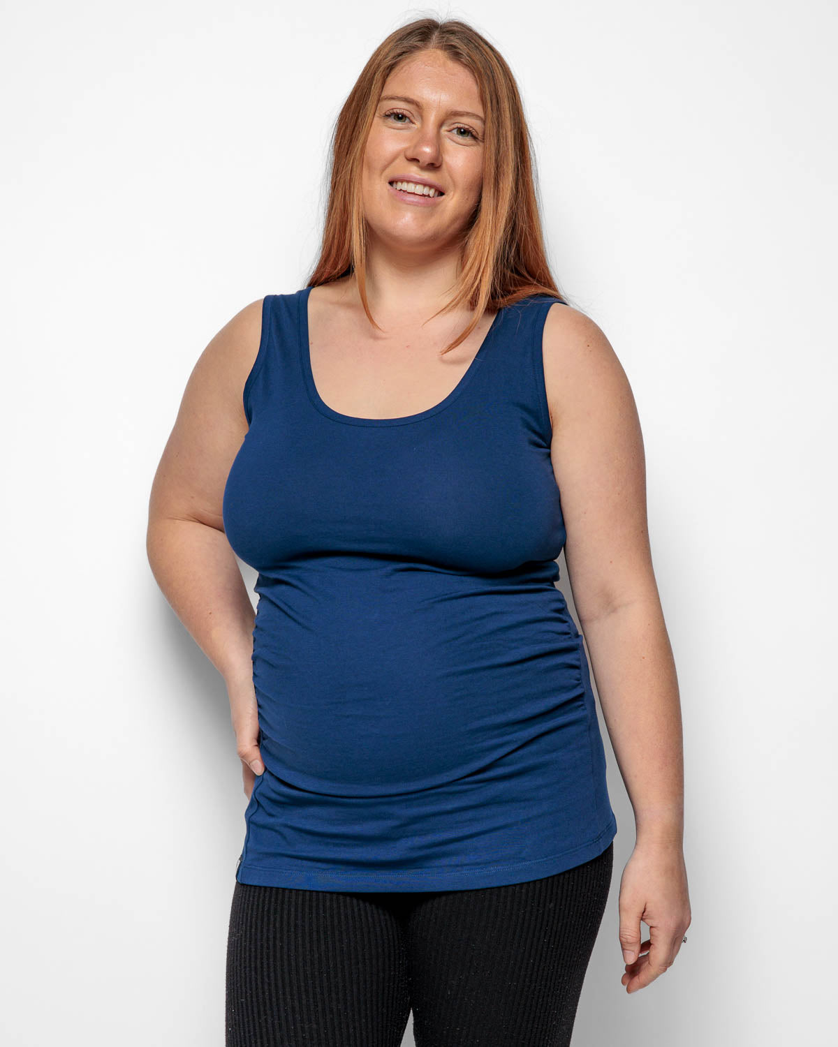 MATERNITY VEST IN NAVY