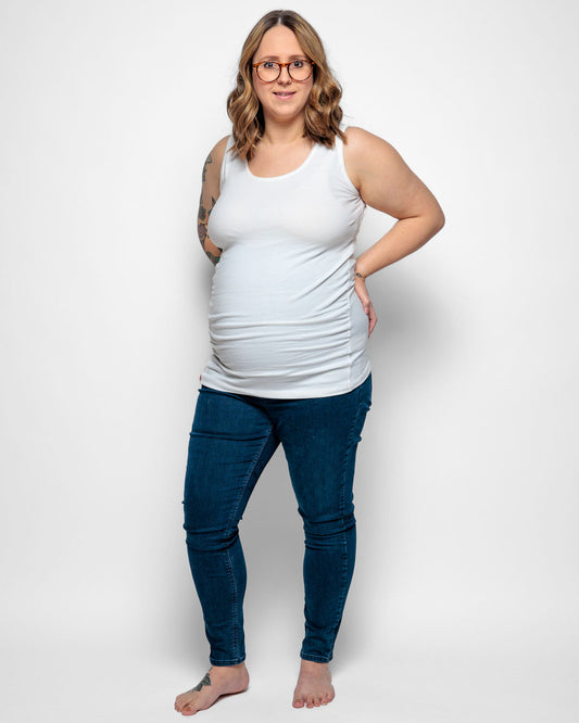 MATERNITY VEST IN WHITE