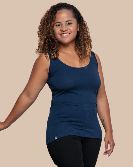 WOMEN'S VEST IN NAVY