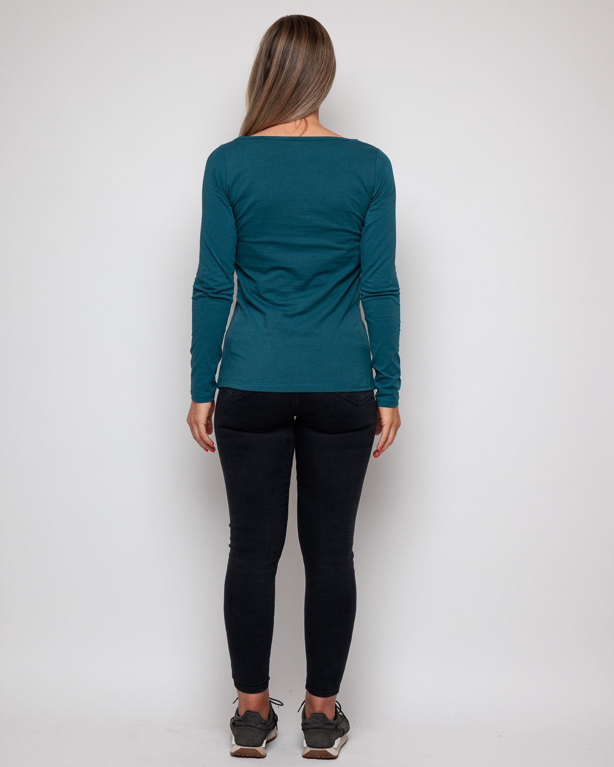 WOMEN'S LONG SLEEVE TOP IN TEAL