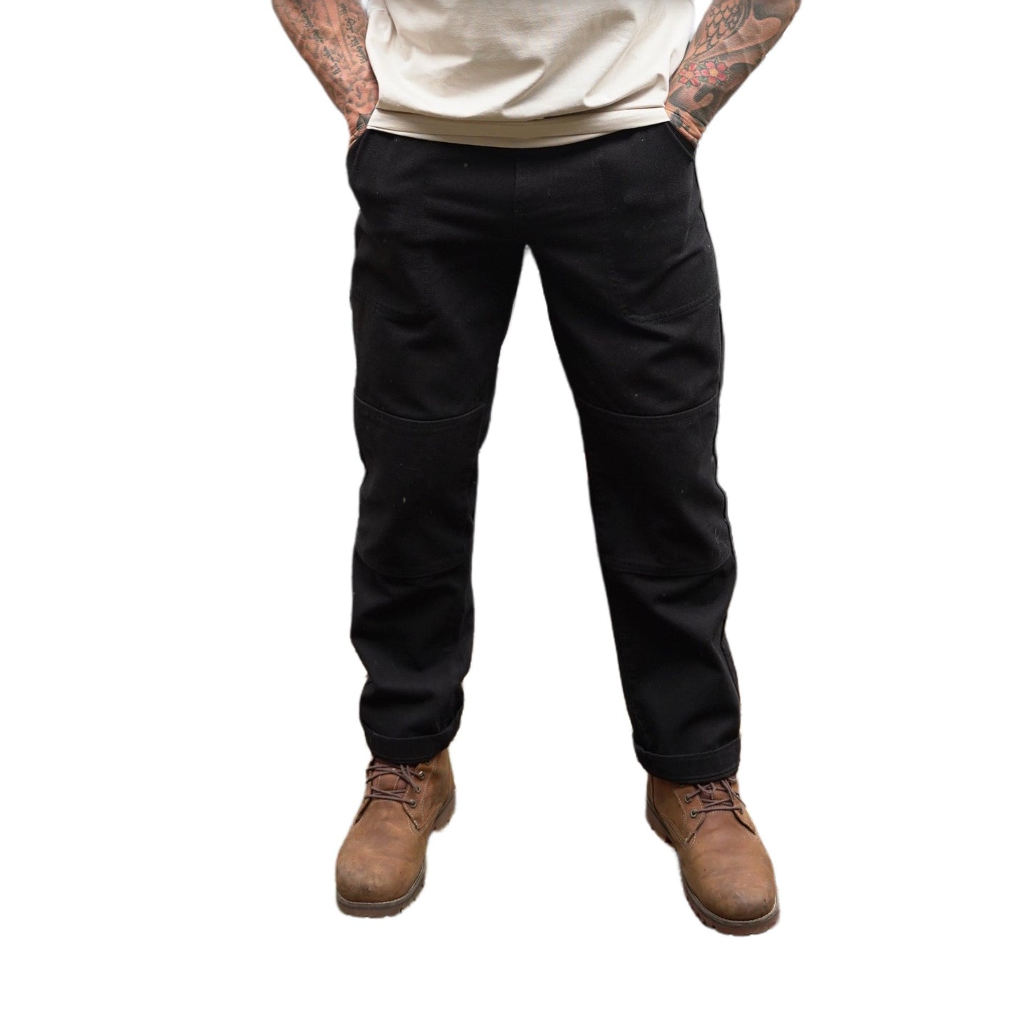 NVYSKN Mens Cotton Canvas Utility Trousers
