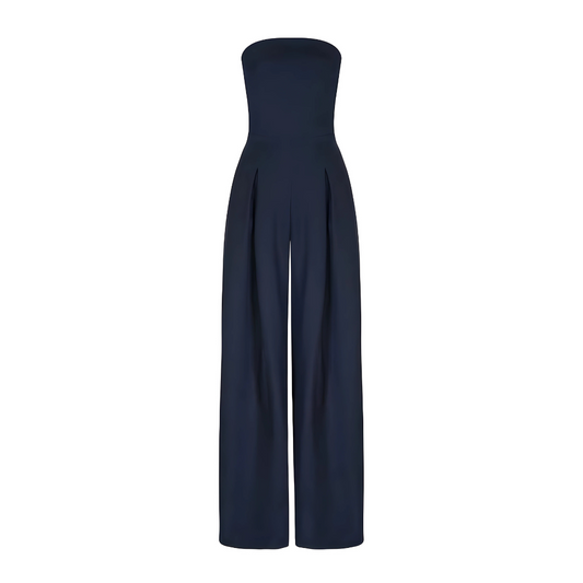 Rae - Elegant Strapless Jumpsuit with Wide Legs