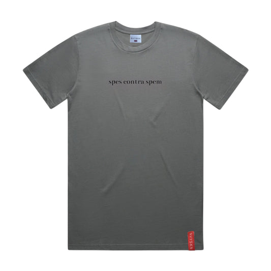 NVYSKN Mens Cotton Latin Design T Shirt “Spes Contra Spem”