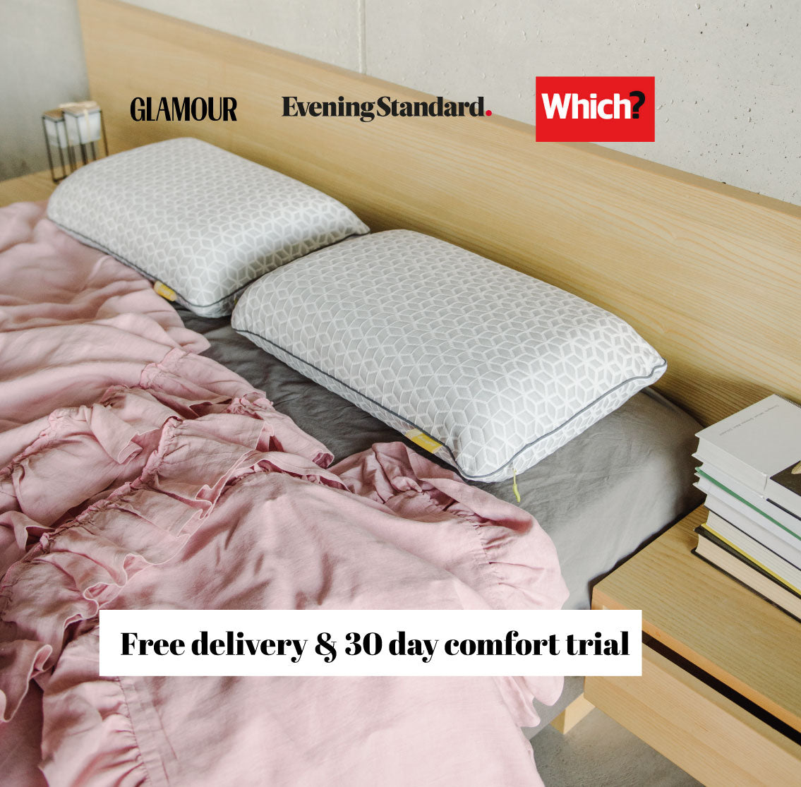 Brightr® Eclipse Adjustable Firm Memory Foam Pillow bundle