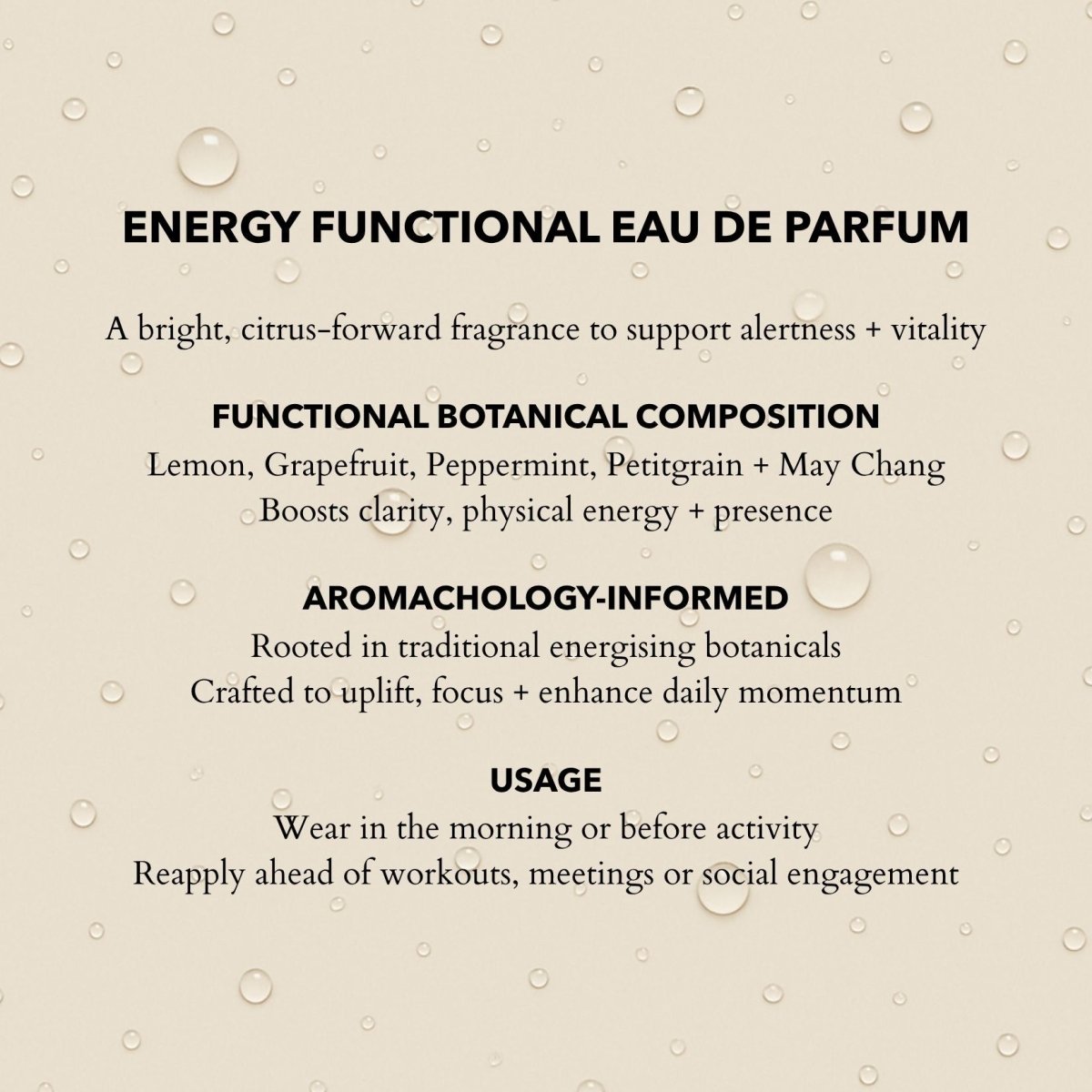 Energy Functional Parfum