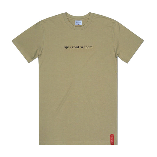 NVYSKN Mens Cotton Latin Design T Shirt “Spes Contra Spem”