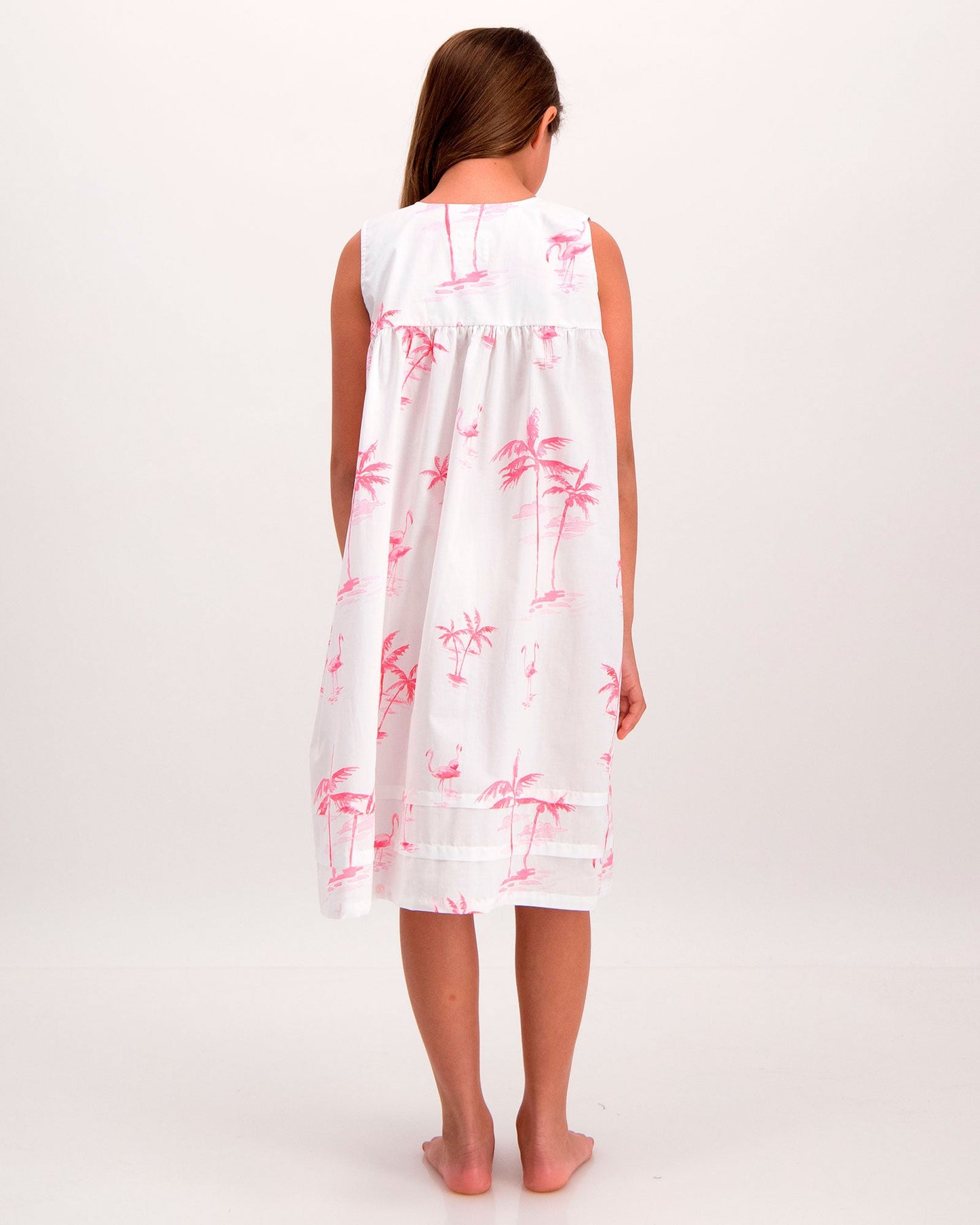 Girls Nighty - Pink Palms