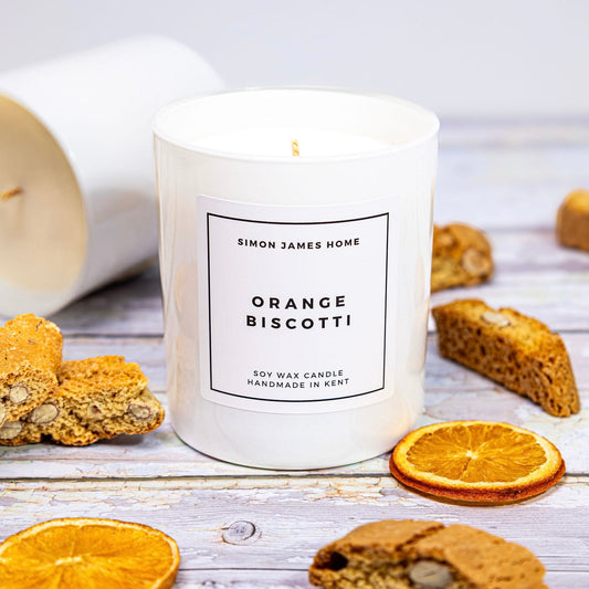 Orange Biscotti Handmade Soy Wax Candle