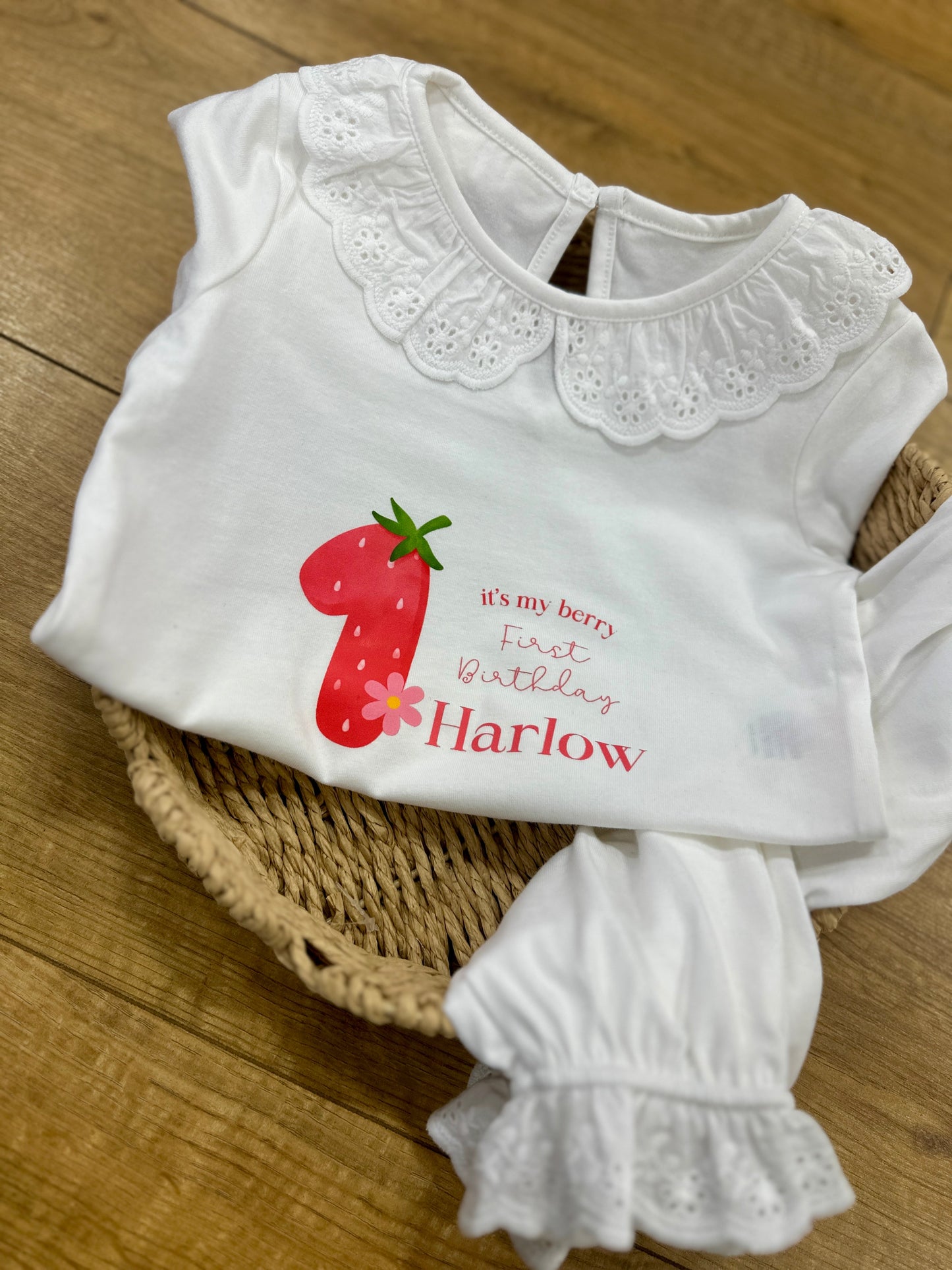 Personalised When I Wake Up I will be One - My Berry First Birthday - Bespoke Create Your Own Designs