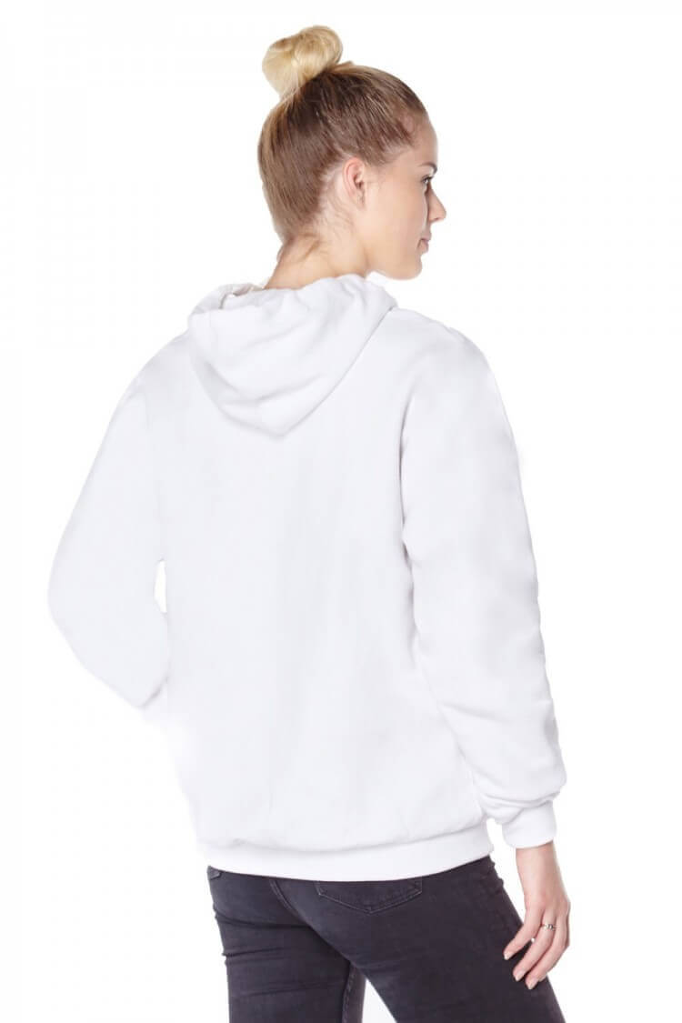 Ladies Knife Resistant Anti Slash Hooded Top in White