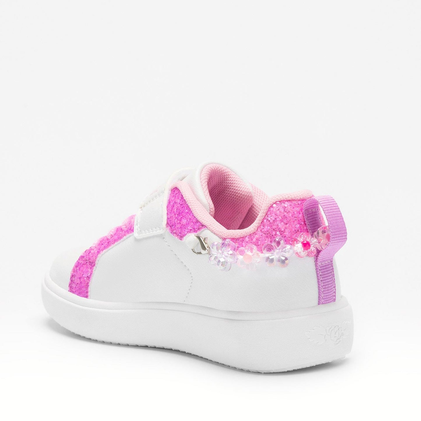 Lelli Kelly Gioiello Girls Pink Glitter White Charm Bracelet Trainers