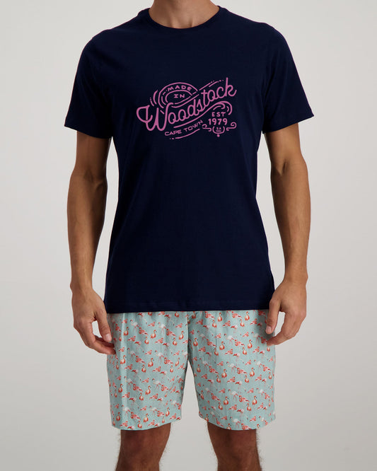 Men's Navy T-Shirt - Made in Woodstock