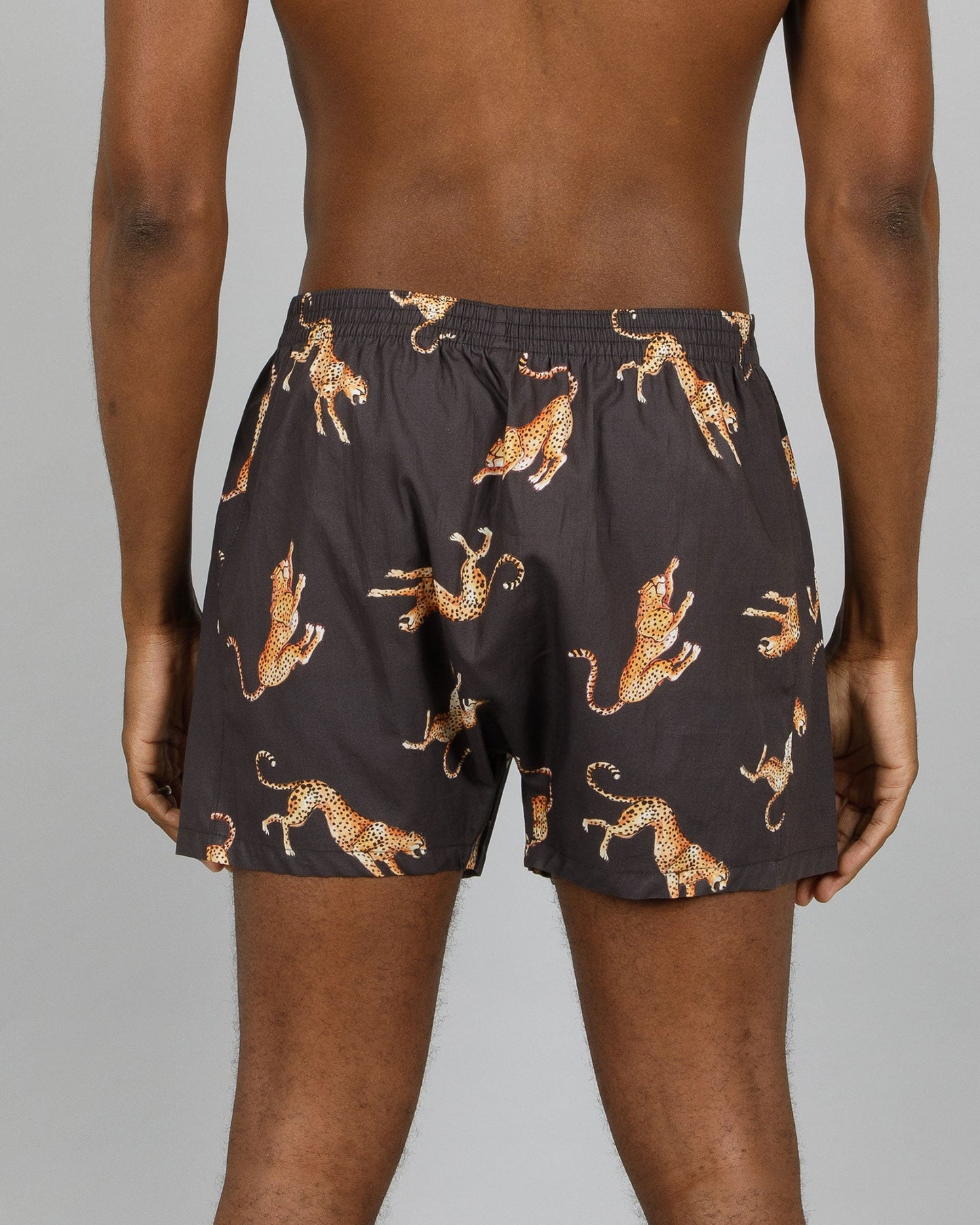 Mens Boxer Shorts - Jumping Cheetahs