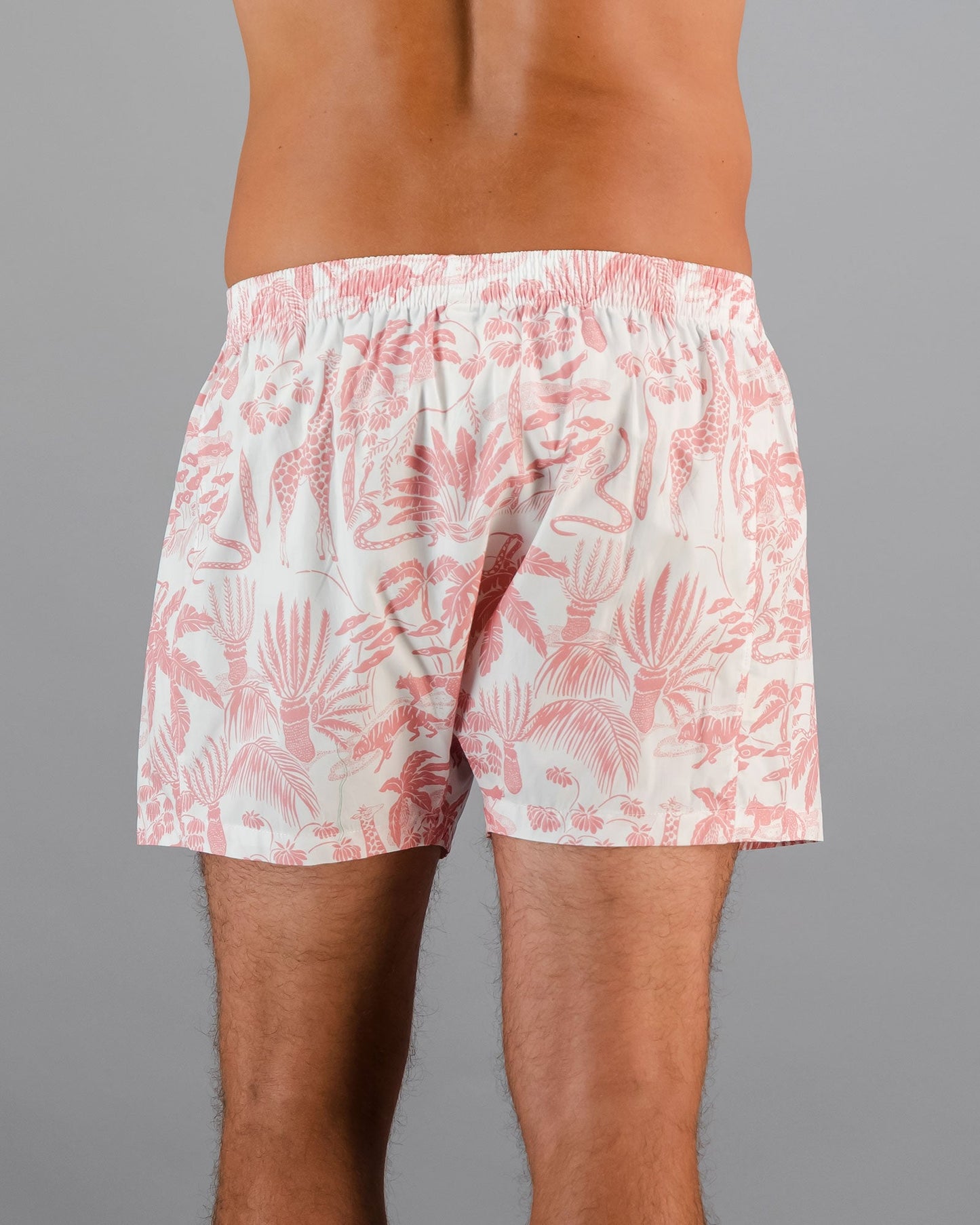 Mens Boxer Shorts - Safari Pink
