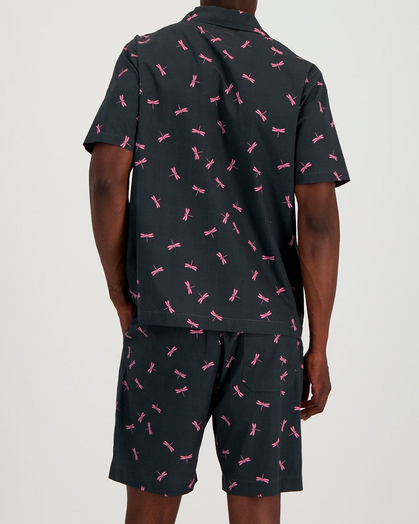 Mens Short Pyjamas - Dragonflies