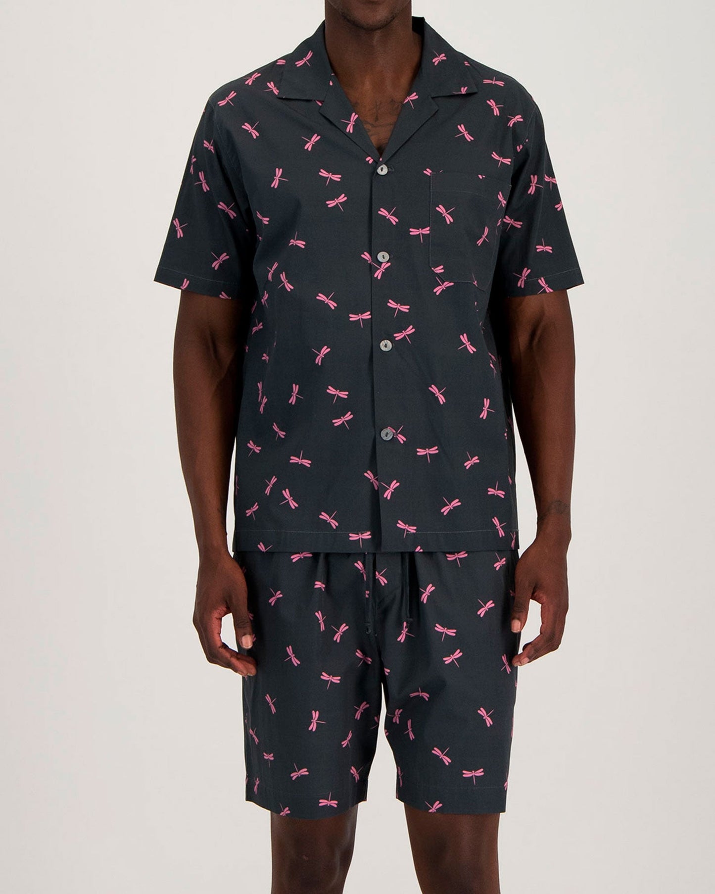 Mens Short Pyjamas - Dragonflies