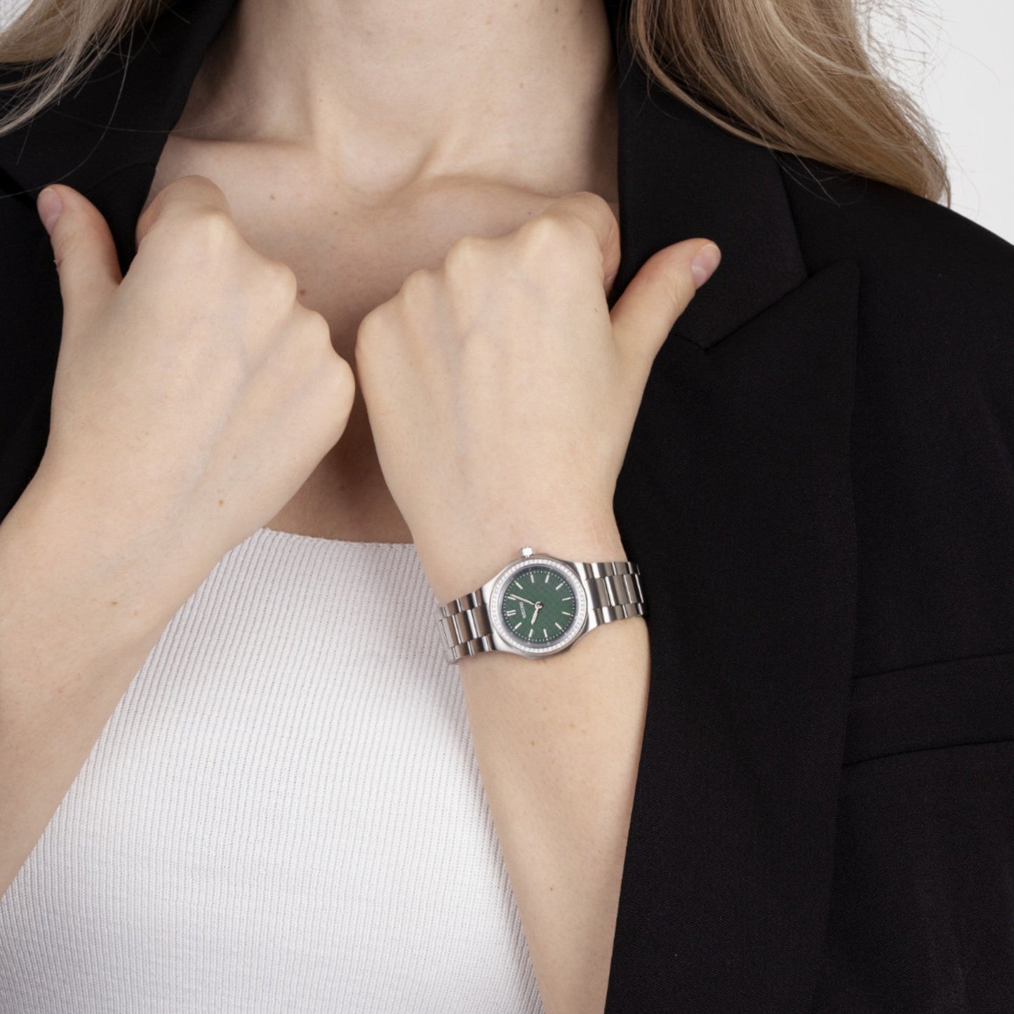 Oliver Watch - Small  Model With Diamonds