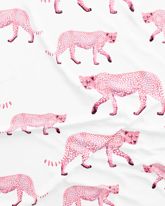 Womens Lounge Shorts - Pink Cheetahs