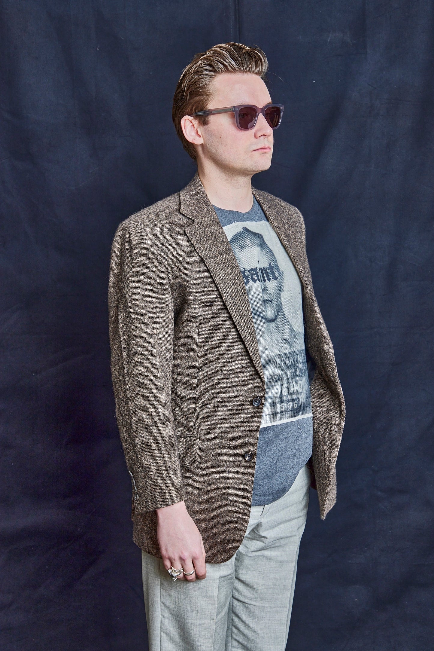 Savile Row Herringbone Blazer