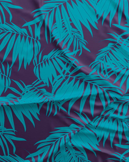 Womens Long Pyjamas - Tropical Green