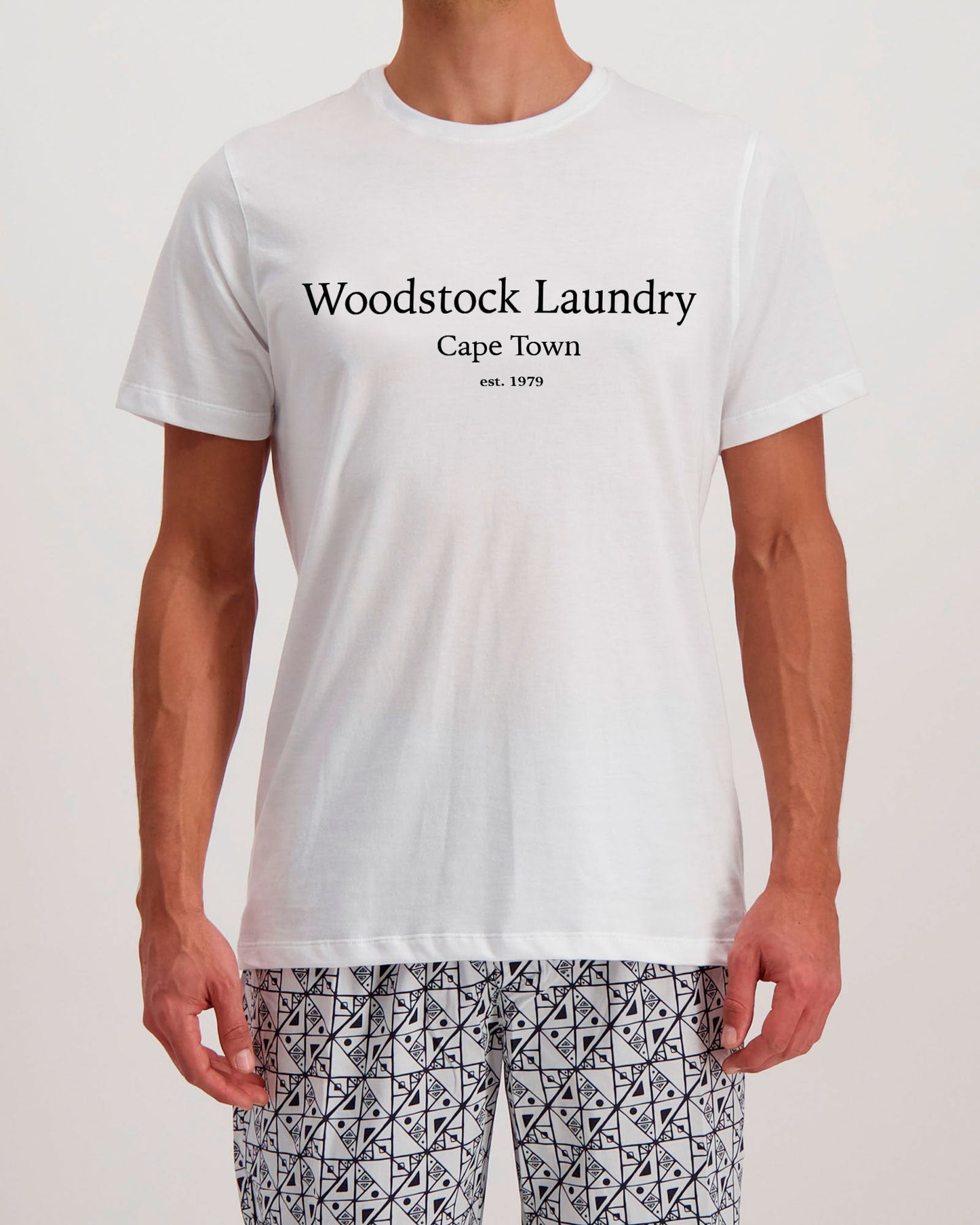 Men's White T-Shirt - Typo