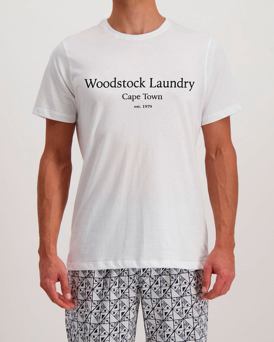 Men's White T-Shirt - Typo