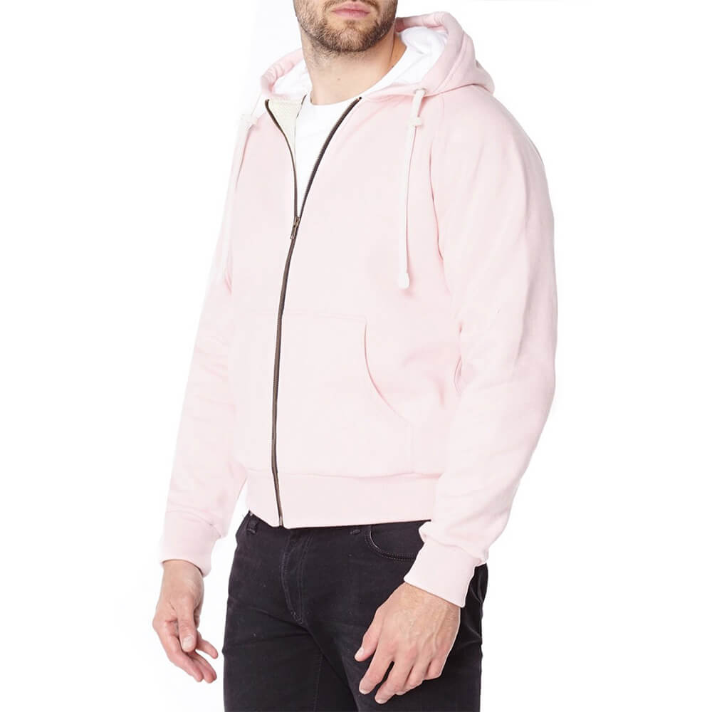 Ladies Knife Resistant Anti Slash Hooded Top in Pink