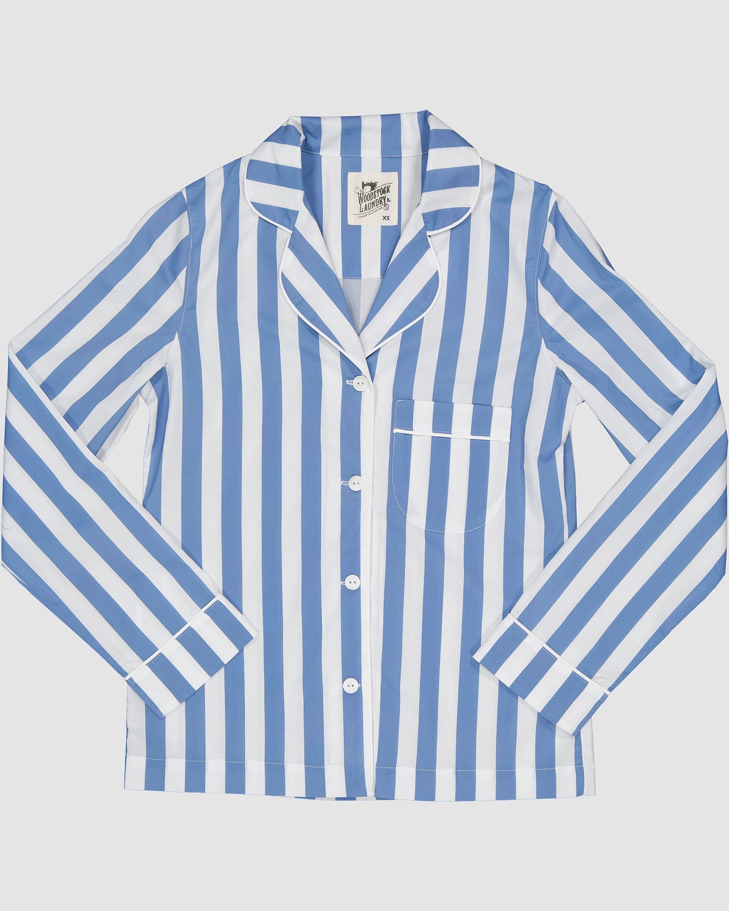 Womens Long Pyjamas - Beach Stripe