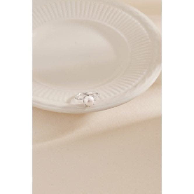 Adjustable Fresh Water Pearl Crown Ring ERLR003