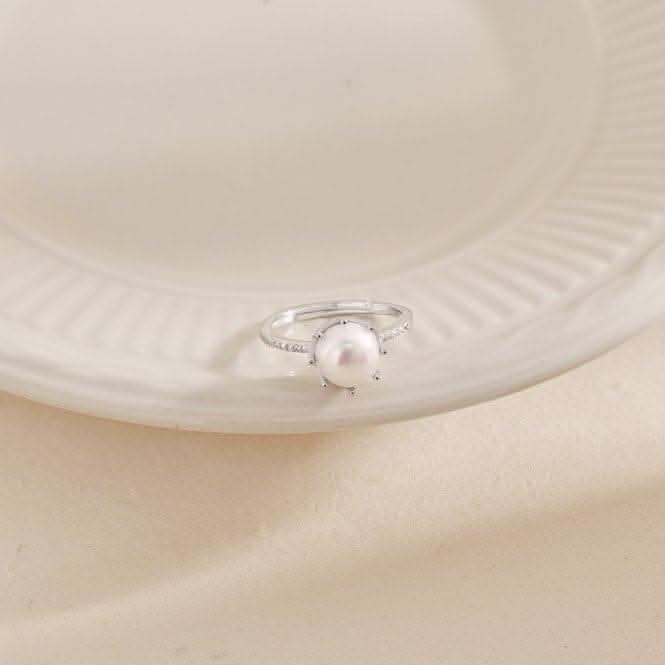 Adjustable Fresh Water Pearl Crown Ring ERLR003