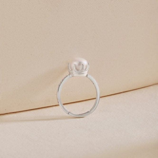 Adjustable Fresh Water Pearl Crown Ring ERLR003