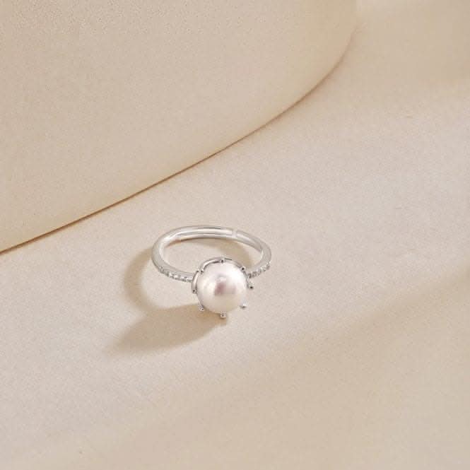 Adjustable Fresh Water Pearl Crown Ring ERLR003