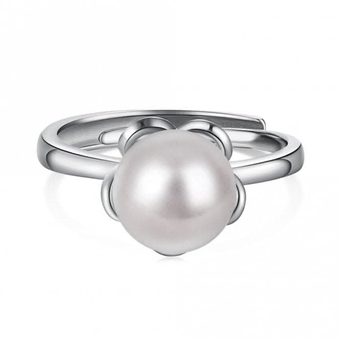 Adjustable Fresh Water Pearl Flower Ring ERLR002