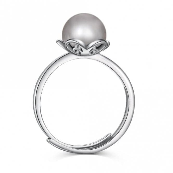 Adjustable Fresh Water Pearl Flower Ring ERLR002