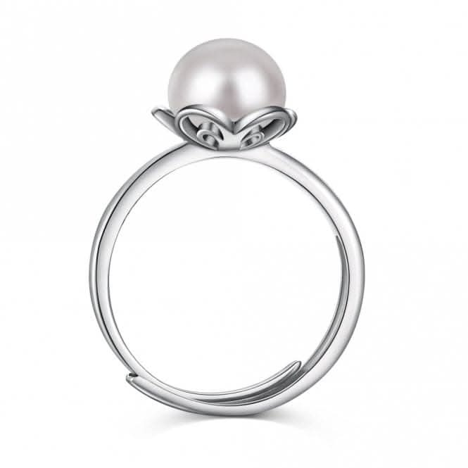 Adjustable Fresh Water Pearl Flower Ring ERLR002