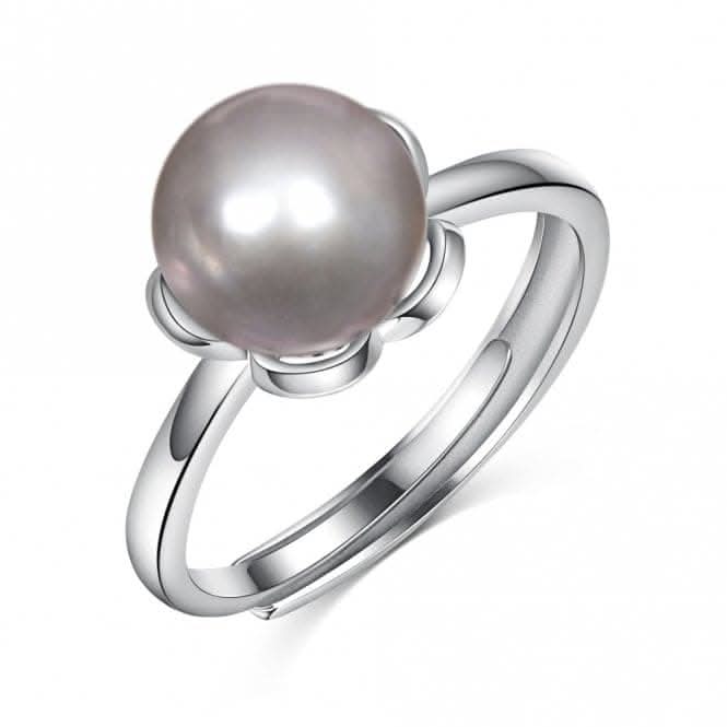 Adjustable Fresh Water Pearl Flower Ring ERLR002