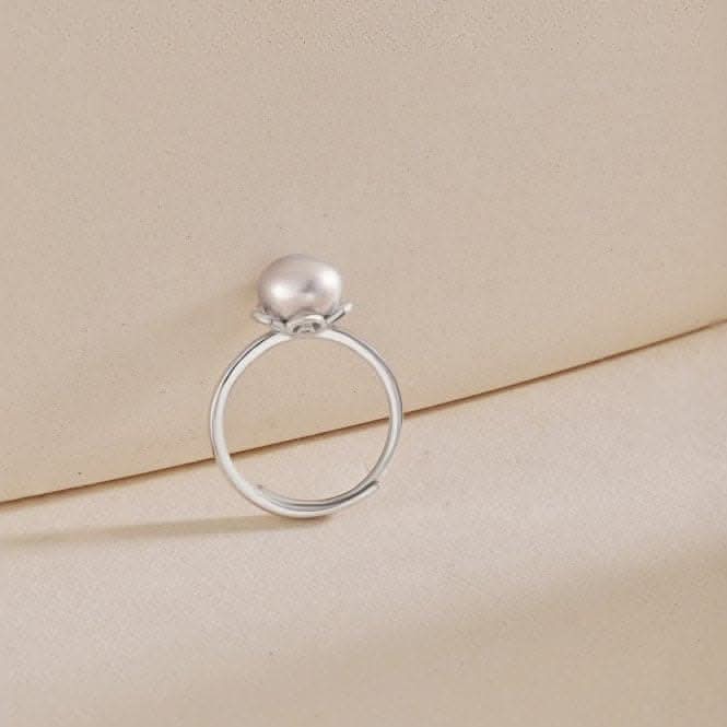 Adjustable Fresh Water Pearl Flower Ring ERLR002