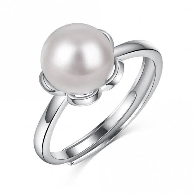 Adjustable Fresh Water Pearl Flower Ring ERLR002