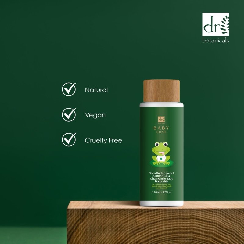 Baby Lux Sweet Almond Oil & Chamomile Baby Body Milk 200ml