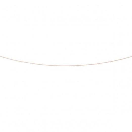 Beginnings Silver Rose Gold Plated Diamond Cut Curb 41+5cm Chain Chain N3625