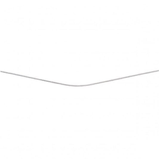 Beginnings Sterling Silver Diamond Cut Curb Chain With Rhodium Chain N3662