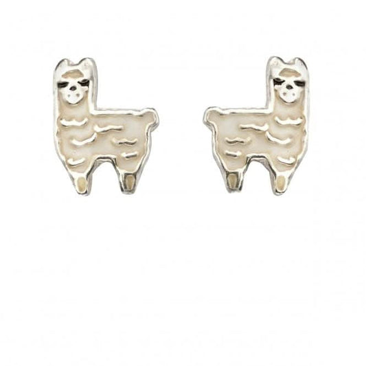 Beginnings Sterling Silver Llama Earrings A2045W
