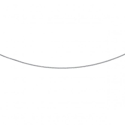 Beginnings Sterling Silver N3008 Oxidised 41cm Belcher Chain