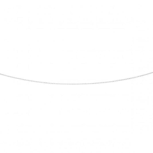 Beginnings Sterling Silver N3188 Round Belcher 41cm Chain