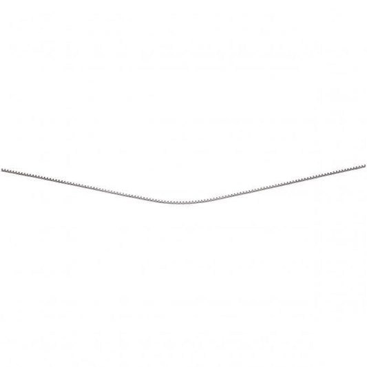 Beginnings Sterling Silver Rhodium Plated Box Chain Chain N3811