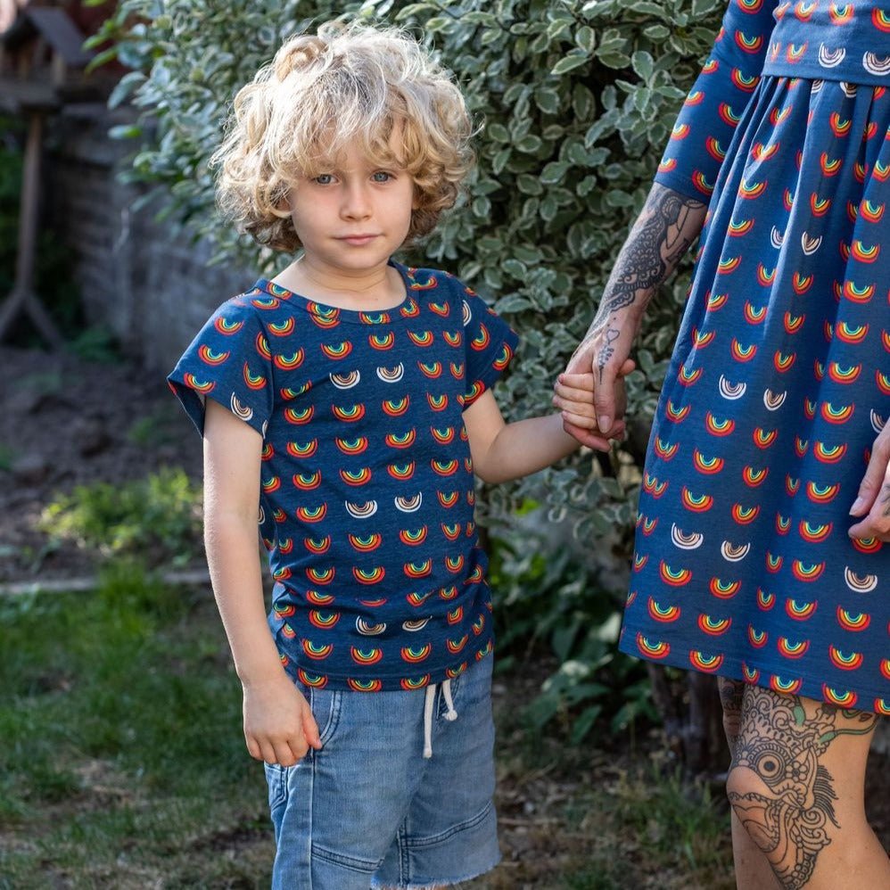 Boob Over the Rainbow Kids top